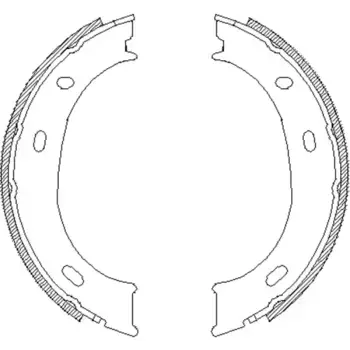 Тормозные колодки барабанные задняя ось REMSA 4710.00