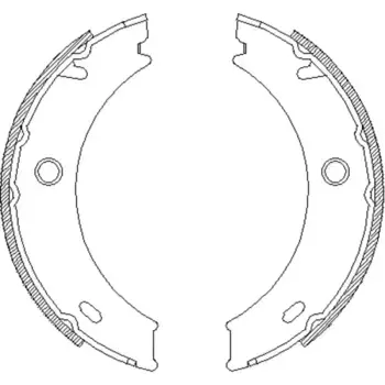 Тормозные колодки барабанные задняя ось REMSA 4714.01