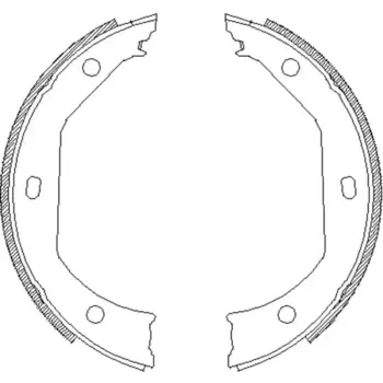 Тормозные колодки барабанные задняя ось REMSA 4716.00