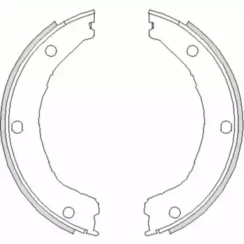 Тормозные колодки барабанные задняя ось REMSA 4730.00
