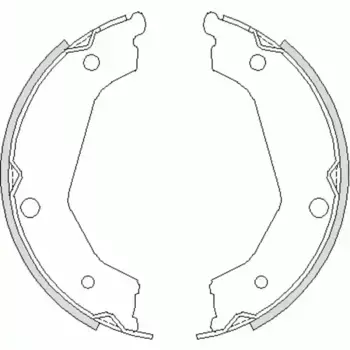 Тормозные колодки барабанные задняя ось REMSA 4732.00
