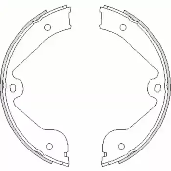 Тормозные колодки барабанные задняя ось REMSA 4735.00