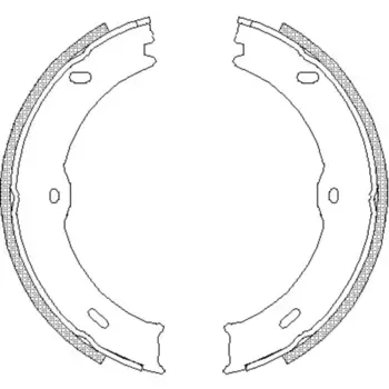 Тормозные колодки барабанные задняя ось REMSA 4746.00