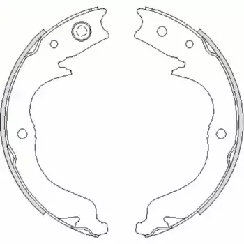 Тормозные колодки барабанные задняя ось REMSA 4748.00