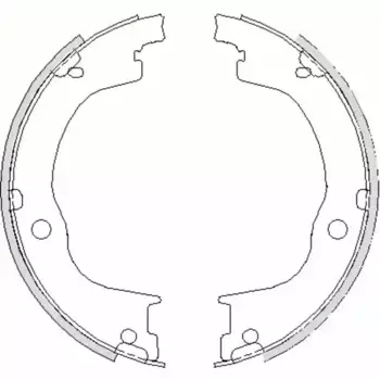Тормозные колодки барабанные задняя ось REMSA 4749.00