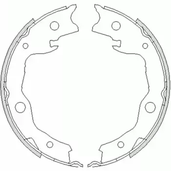 Тормозные колодки барабанные задняя ось REMSA 4752.00