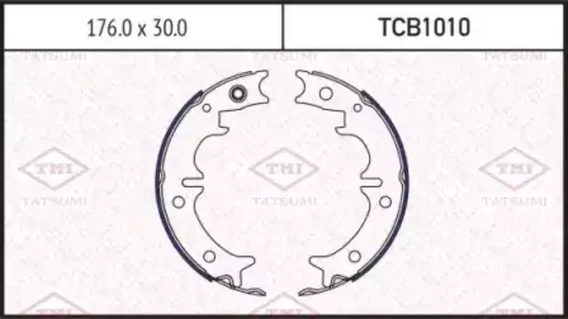 Тормозные колодки барабанные задняя ось TATSUMI TCB1010