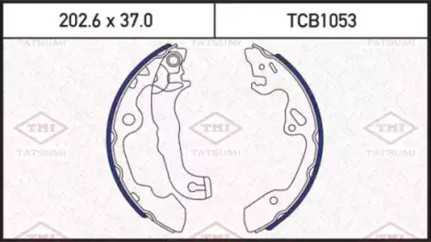 Тормозные колодки барабанные задняя ось TATSUMI TCB1053