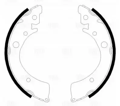 Тормозные колодки барабанные задняя ось TRIALLI GF 4453