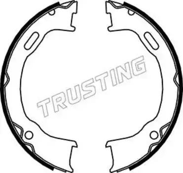 Тормозные колодки барабанные задняя ось TRUSTING 088.239