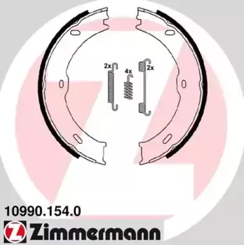 Тормозные колодки барабанные задняя ось ZIMMERMANN 10990.154.0