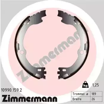 Тормозные колодки барабанные задняя ось ZIMMERMANN 10990.159.2