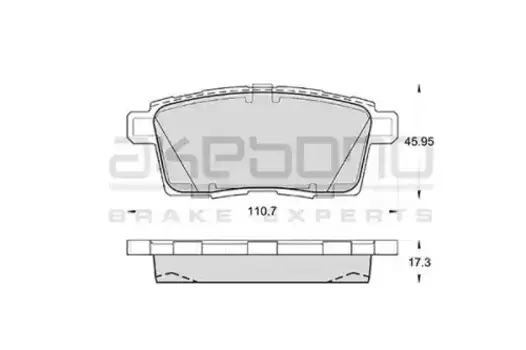 Тормозные колодки дисковые AKEBONO AN737K