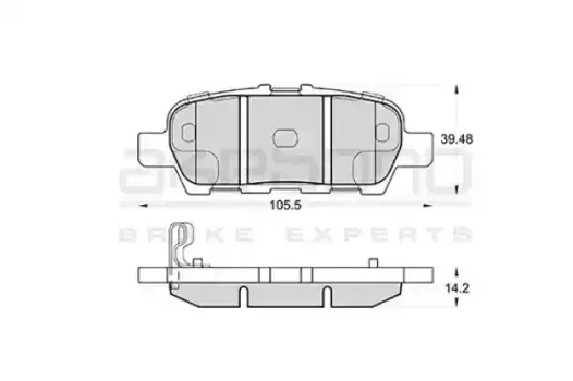 Тормозные колодки дисковые AKEBONO AN768WK