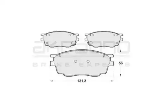 Тормозные колодки дисковые AKEBONO AN-680WK