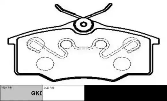 Тормозные колодки дисковые CTR GK0280