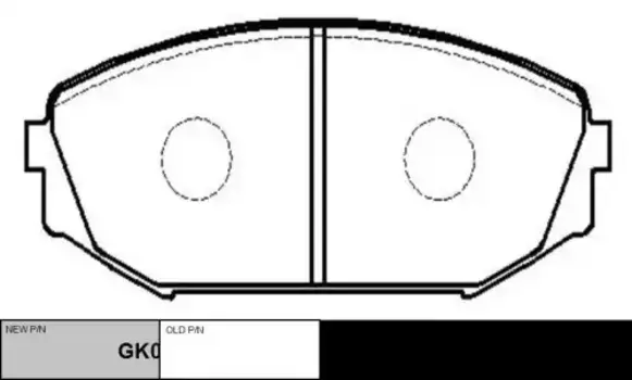 Тормозные колодки дисковые CTR GK0330