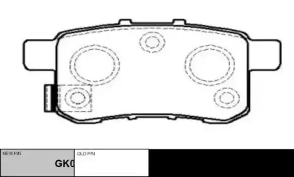 Тормозные колодки дисковые CTR GK0341