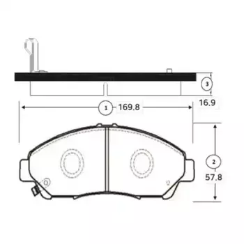 Тормозные колодки дисковые CTR GK0343