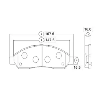 Тормозные колодки дисковые CTR GK0406P