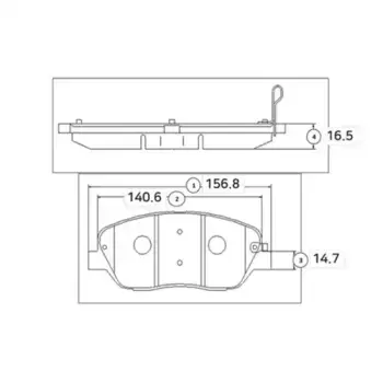 Тормозные колодки дисковые CTR GK0549
