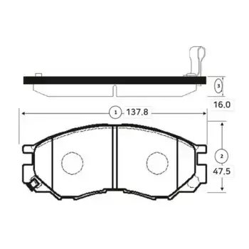 Тормозные колодки дисковые CTR GK0620