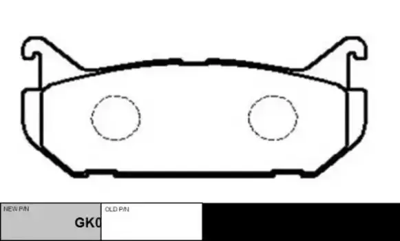 Тормозные колодки дисковые CTR GK0652