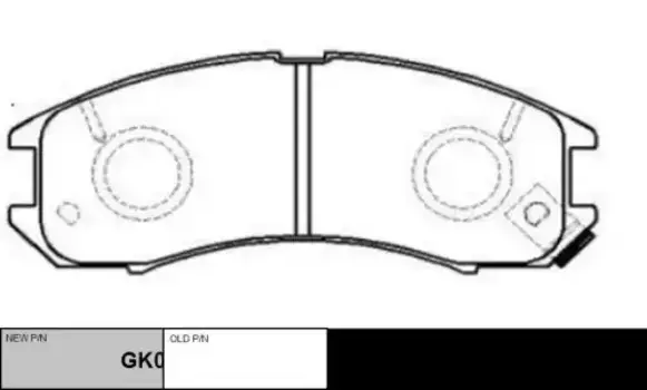 Тормозные колодки дисковые CTR GK0670
