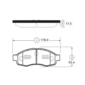 Тормозные колодки дисковые CTR GK0728