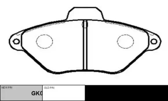Тормозные колодки дисковые CTR GK0860