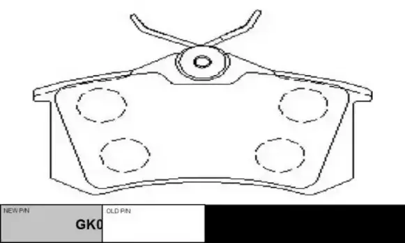 Тормозные колодки дисковые CTR GK0920