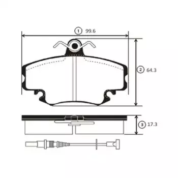 Тормозные колодки дисковые CTR GK0925