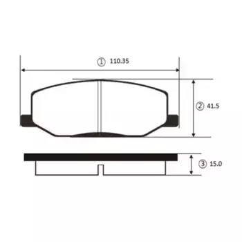 Тормозные колодки дисковые CTR GK0949