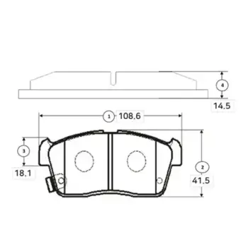 Тормозные колодки дисковые CTR GK0966