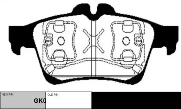 Тормозные колодки дисковые CTR GK0985