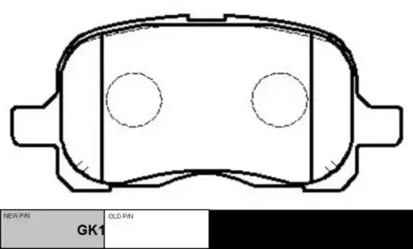 Тормозные колодки дисковые CTR GK1032