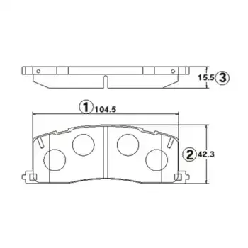 Тормозные колодки дисковые CTR GK1052