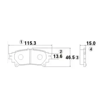 Тормозные колодки дисковые CTR GK1085