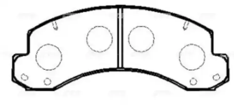 Тормозные колодки дисковые CTR GK1163