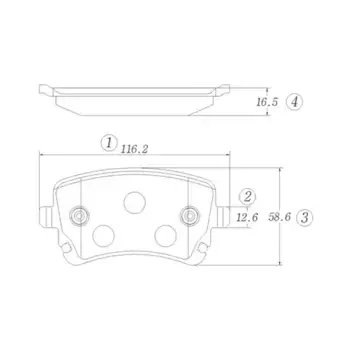 Тормозные колодки дисковые CTR GK1310