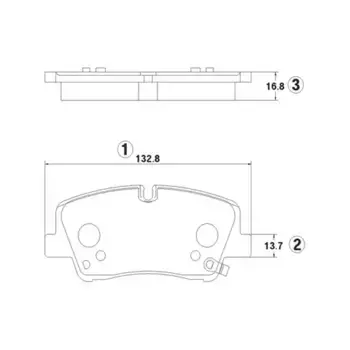 Тормозные колодки дисковые CTR GK1405