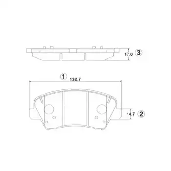 Тормозные колодки дисковые CTR GK1414