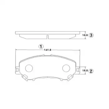 Тормозные колодки дисковые CTR GK1423