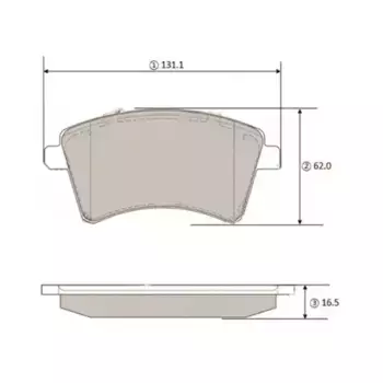 Тормозные колодки дисковые CTR GK1454