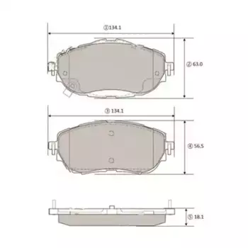 Тормозные колодки дисковые CTR GK1457