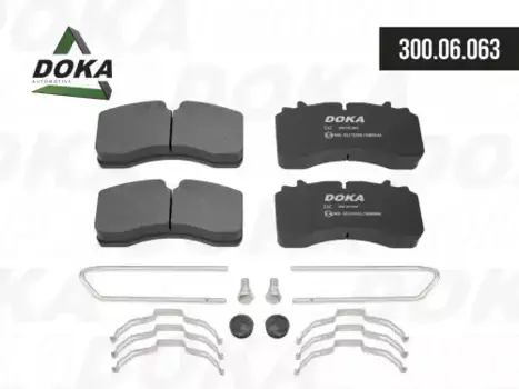 Тормозные колодки дисковые DOKA 300.06.063
