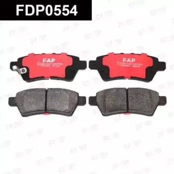 Тормозные колодки дисковые FAP FDP0554