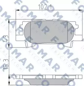 Тормозные колодки дисковые FOMAR FO892781