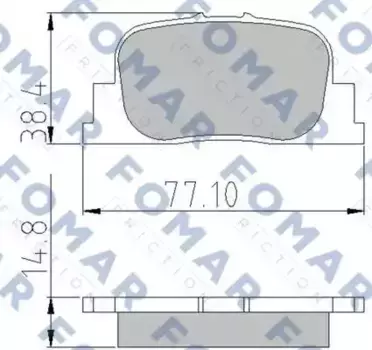 Тормозные колодки дисковые FOMAR FO909181