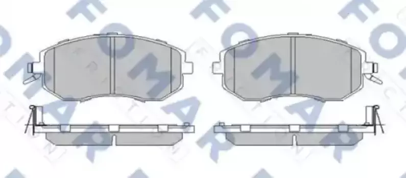 Тормозные колодки дисковые FOMAR FO 217183